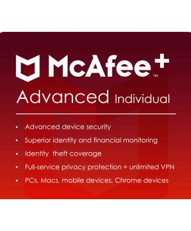 McAfee+ Advanced Individual Security 2025 1 Jahr / 1 Gerät Key EUROPE